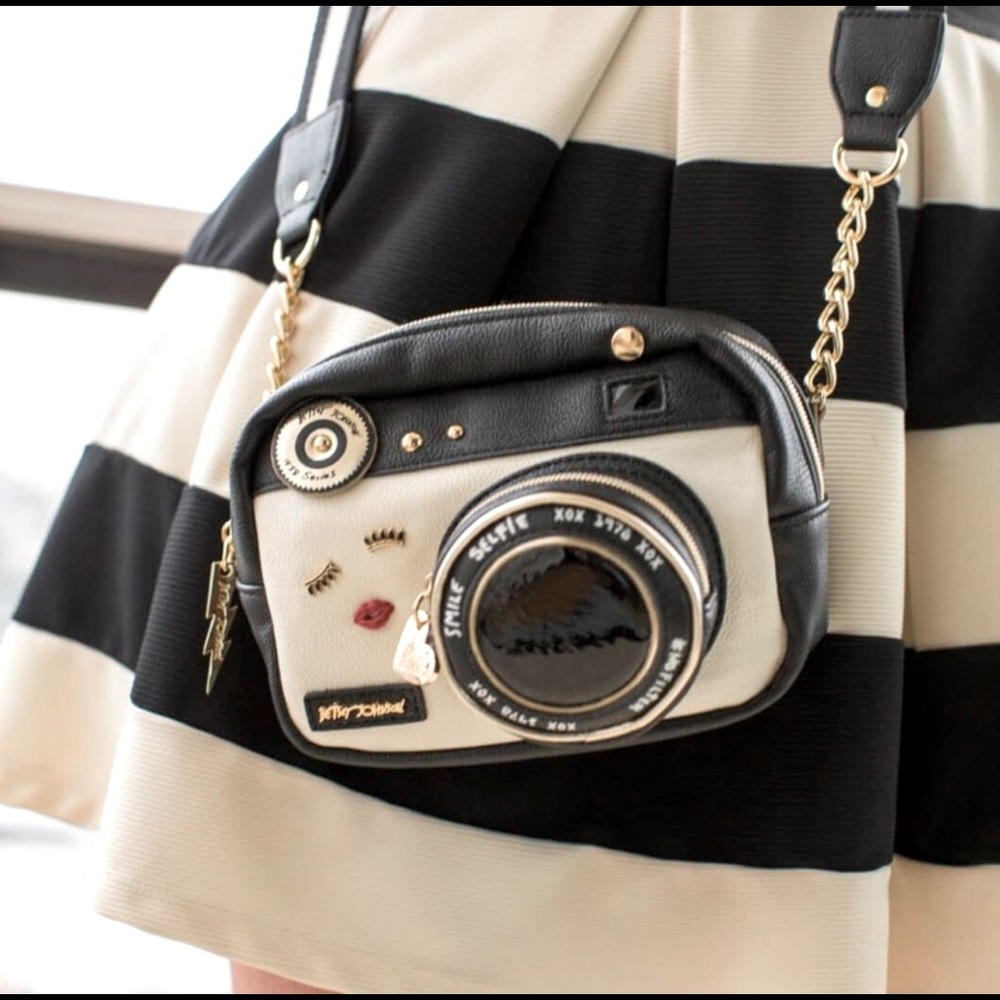 NWT Betsy Johnson Camera handbag
